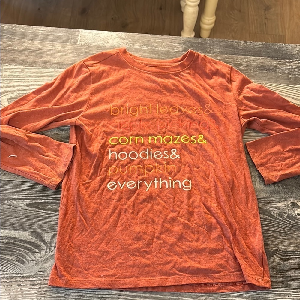 Autumn Fall Boys Long Sleeved Graphic Tee